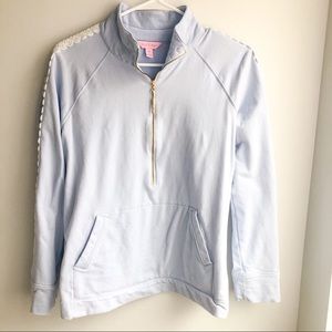 Lilly Pulitzer Popover Sweatshirt Peekaboo sleeve